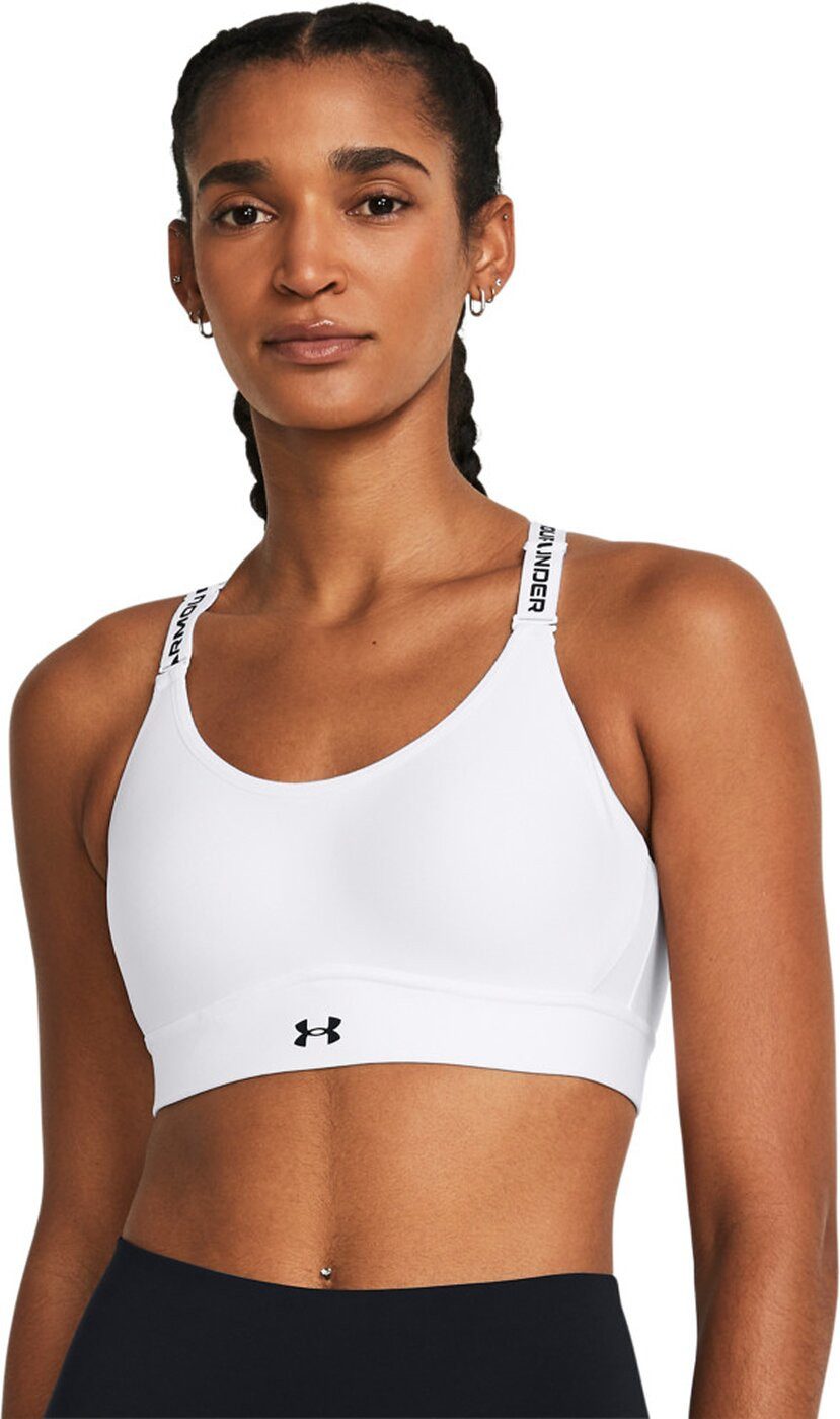 Under Armour® Sport-Bustier UA INFINITY MID 2.0 BRA WHITE/COOL GREY-BLACK-HYPER PI