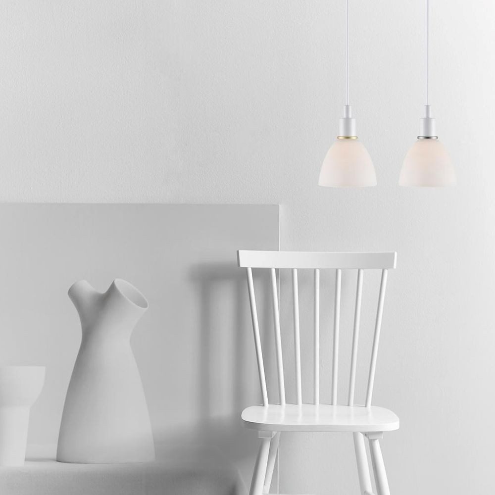 Nordlux Pendelleuchte Pendelleuchten Set Ray weiß opal 2xE14