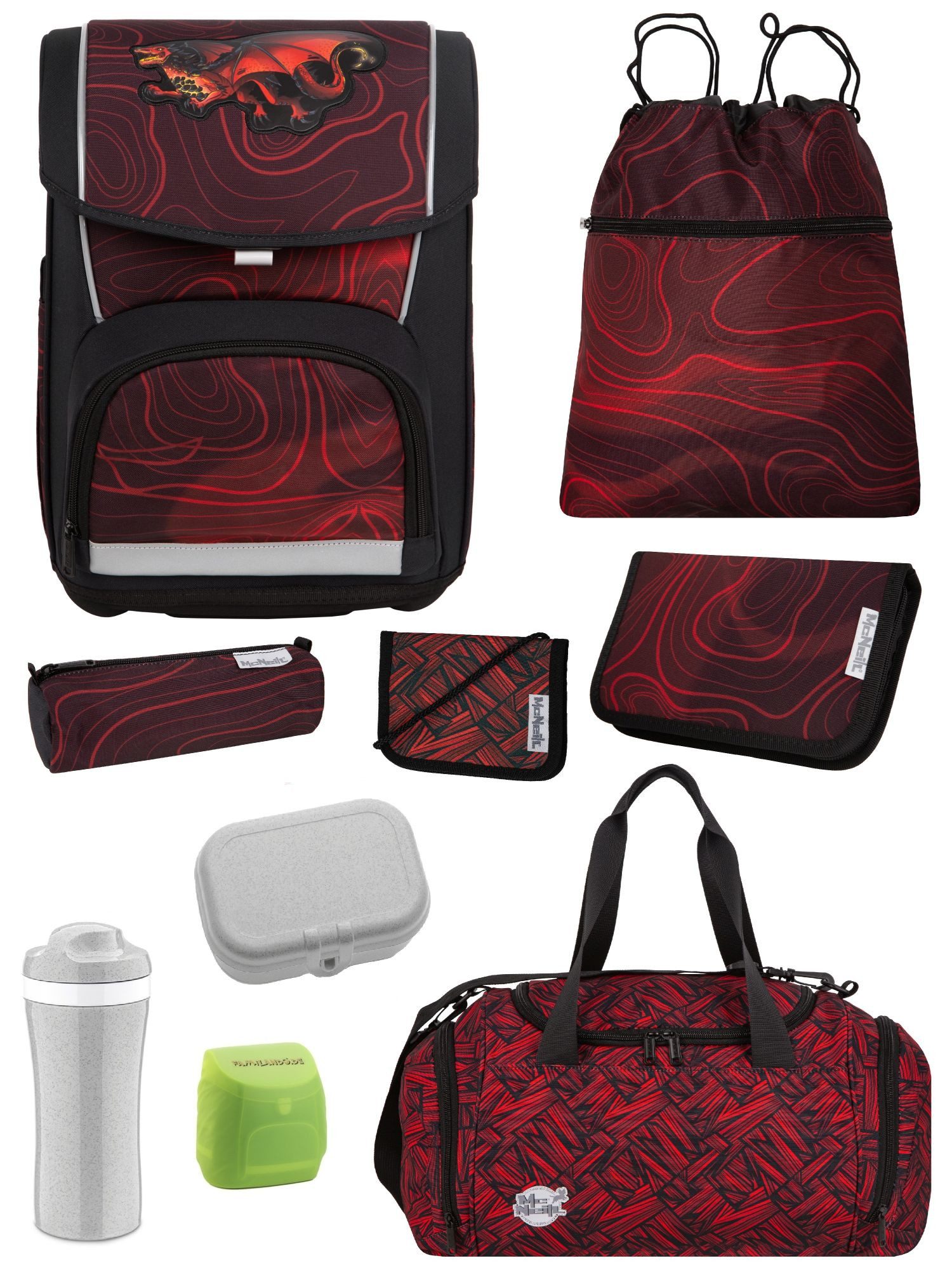 Schulranzen Dragon - Drache Schultasche ab der 1. Klasse