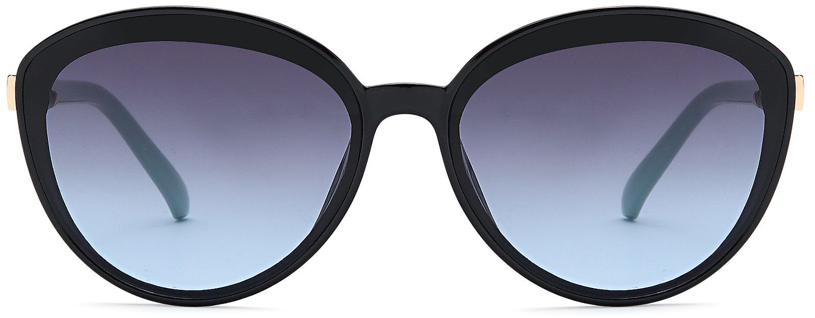 styleBREAKER Sonnenbrille Ovale Sonnenbrille - filigraner Kunststoff Rahmen günstig online kaufen