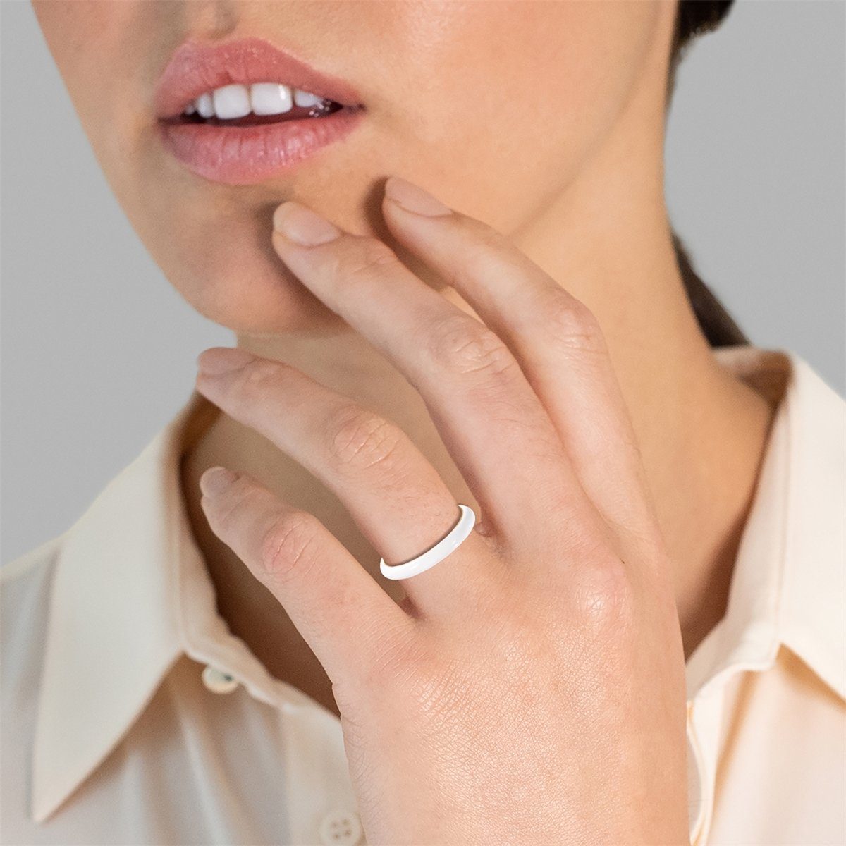 Glanzstücke München Silberring gelbgold, aus Sterling Silber günstig online kaufen