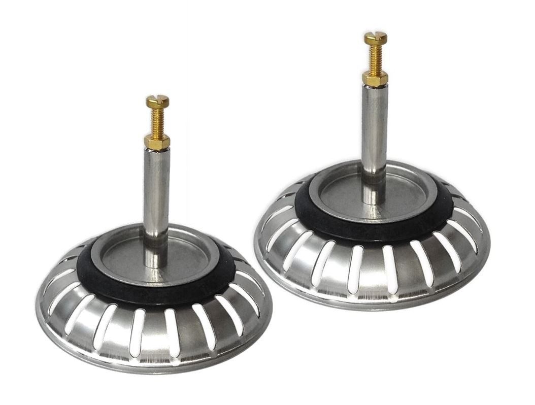 FRANKE Siebventil 2er SET Siebkorb Durchmesser 77 mm für FRANKE Spülen mit 3 1/2 Zoll