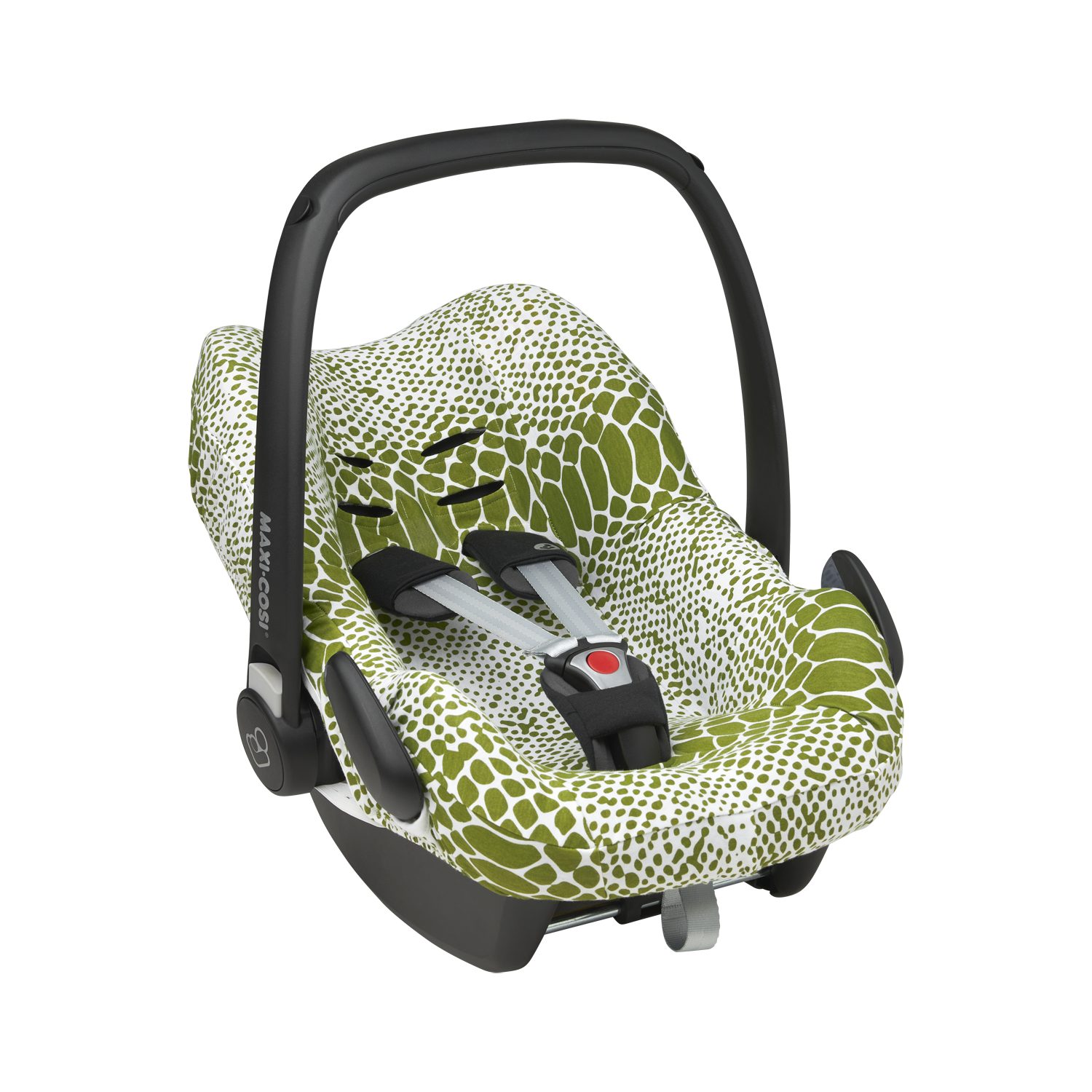 Meyco Baby Autositzbezug Snake Avocado, 100% Baumwolle, 1-tlg., Groep 0+