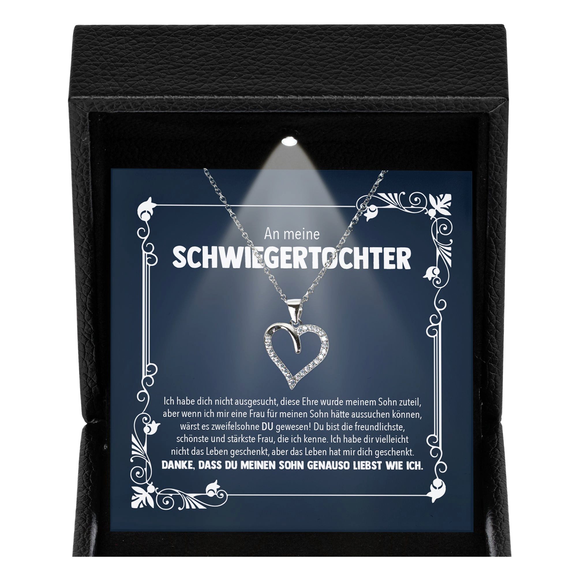 Valentinstagsgeschenk 22Feels Schmuckset Schwiegertochter Geschenk Hochzeit Damen Collier Frauen Halskette (Geschenkset), Silber 925/000, Geschenkset