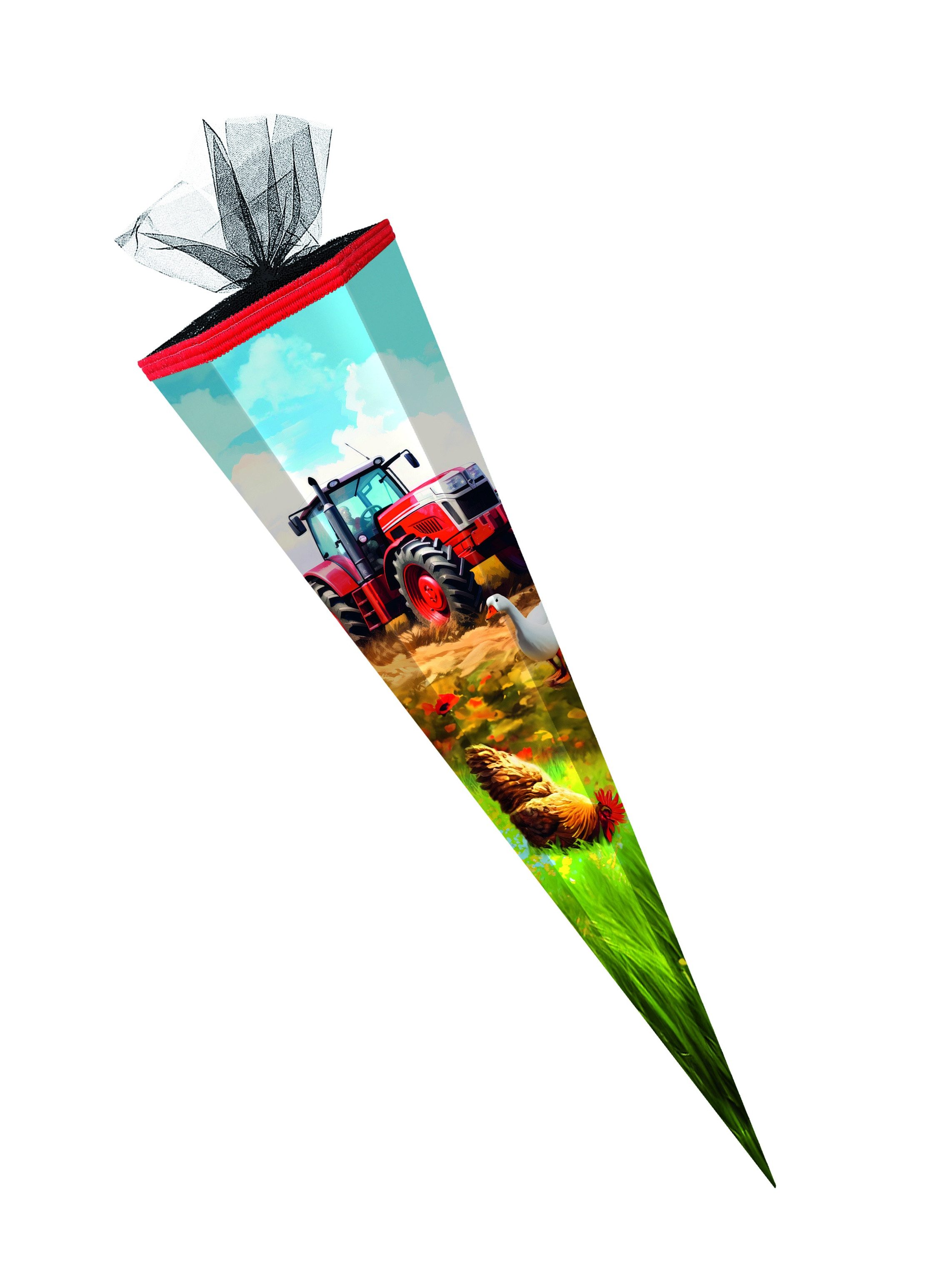 Schultüte Schultüte / Zuckertüte / 85cm / eckig / "Bauernhof"