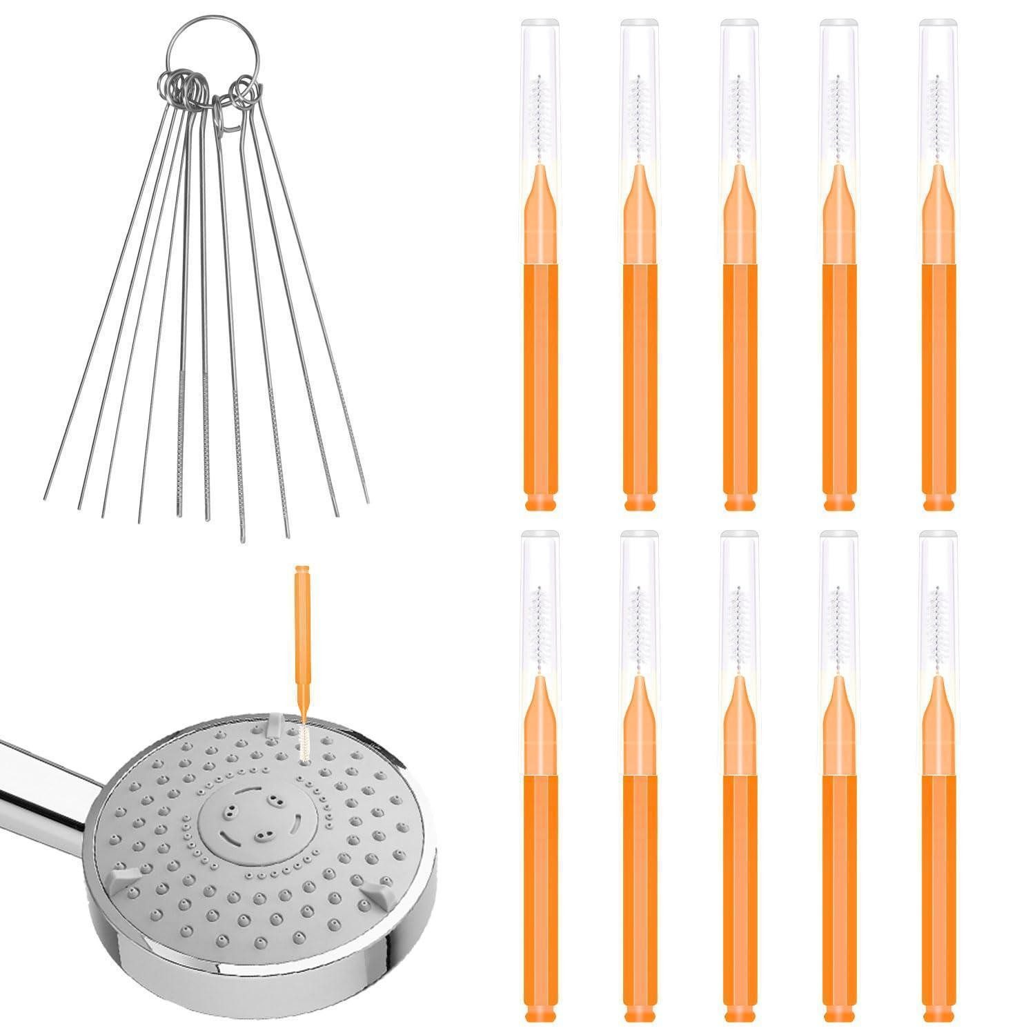 LuxusKollektion Reinigungsbürsten-Set Duschkopf Reinigungsbürste Set 10Stk, (10-tlg)