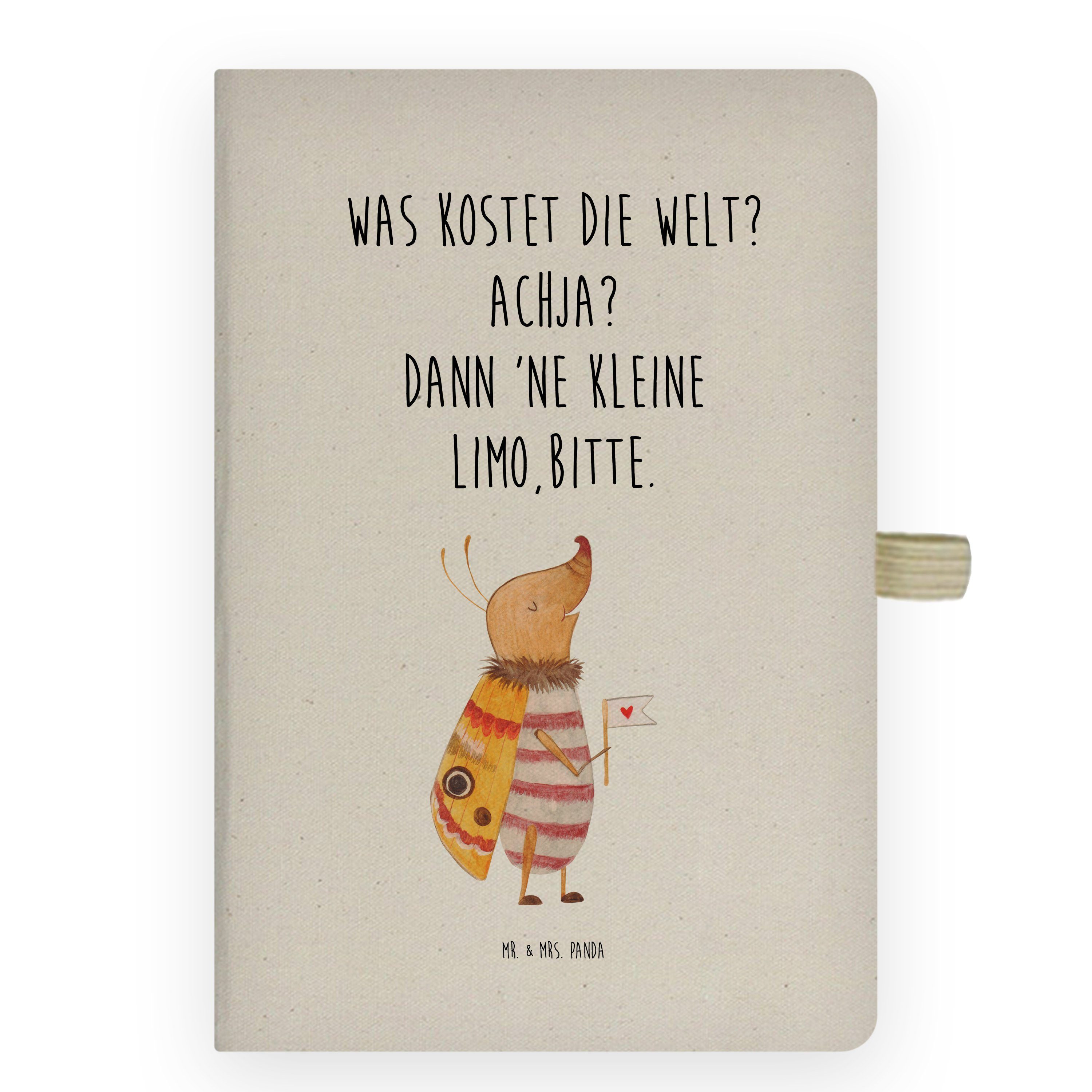 Mr. & Mrs. Panda Notizbuch »Nachtfalter mit Fähnchen Transparent