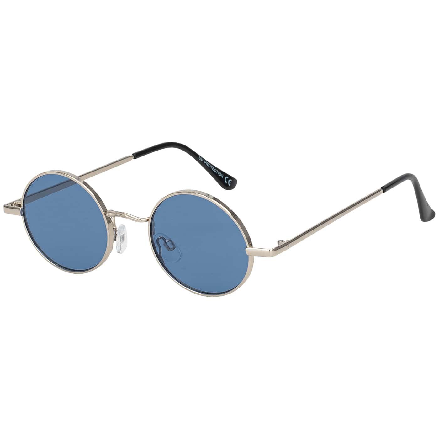 Sonnenbrille Damen UV400 mit Kristalldekor Blau