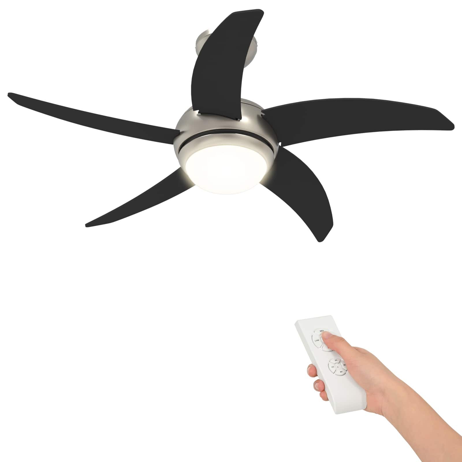 vidaXL Deckenventilator Deckenventilator mit Licht und Fernbedienung Ø 110 cm