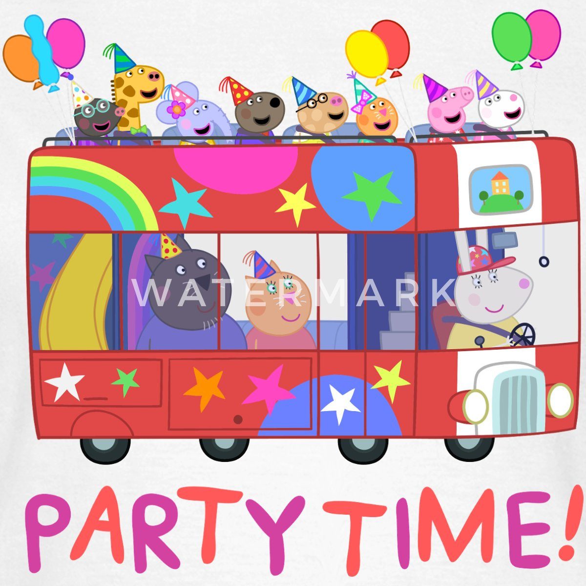 Spreadshirt T-Shirt Peppa Pig Design Party günstig online kaufen