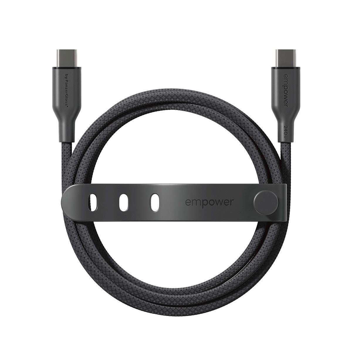 empower by PanzerGlass Racing 240W USB-C zu USB-C Kabel USB 2.0 1,2 m USB-Kabel, USB-C, (120 cm)