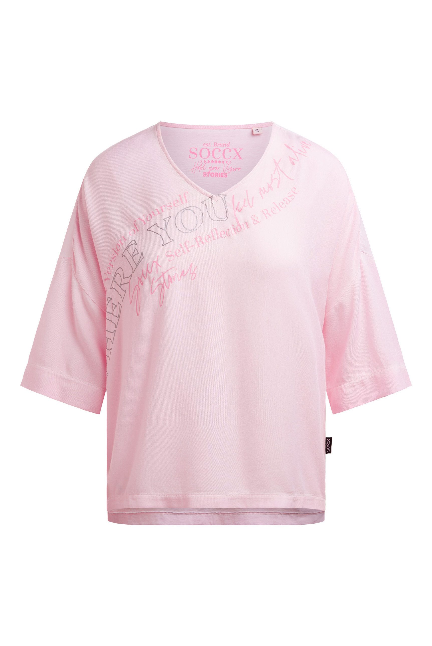 SOCCX V-Shirt mit V-Ausschnitt günstig online kaufen