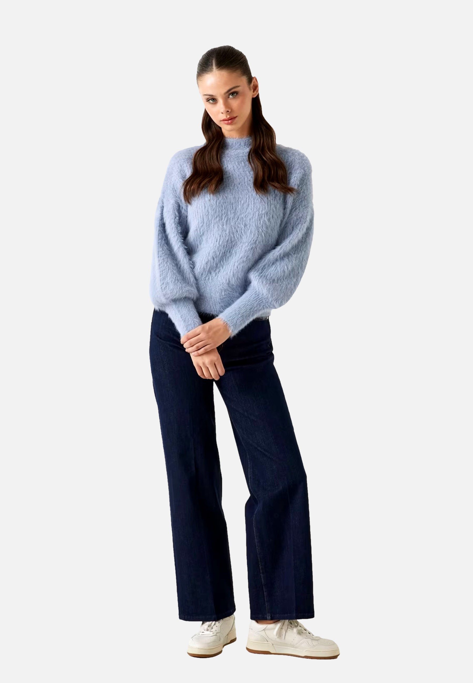 Guess Strickpullover Pullover Keyla Strickpullover R-Neck (1-tlg) günstig online kaufen