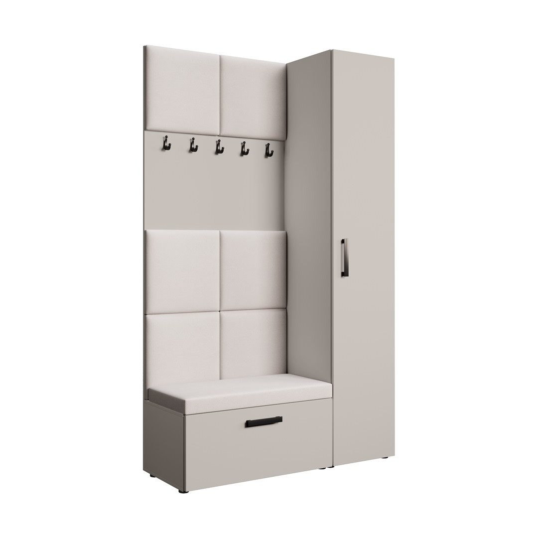 Beautysofa Garderobenschrank mit schmalem eintürigen Kleiderschrank günstig online kaufen