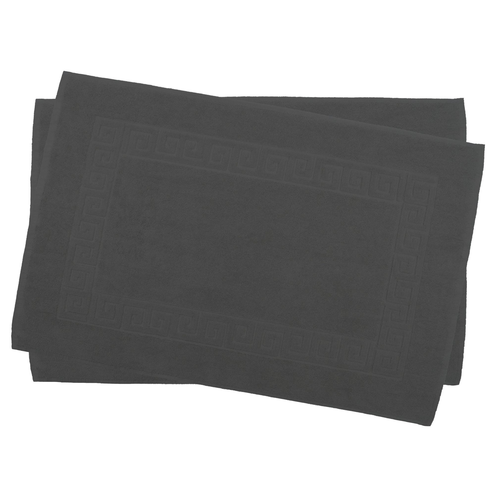 Julie Julsen Badematte 2-Badematte-Grau-70 x 120 cm, Baumwolle, Spiral