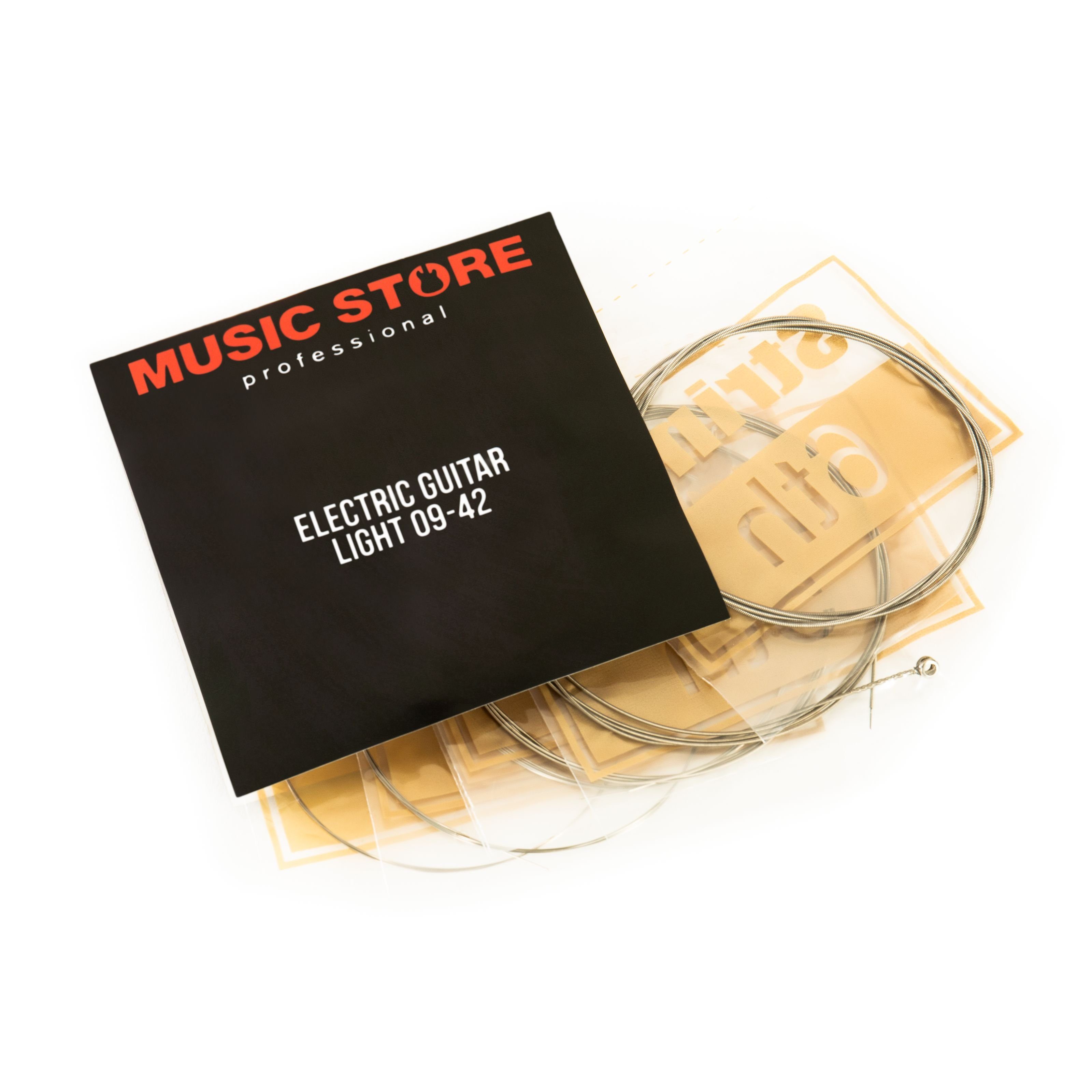 MUSIC STORE Saiten, (Electric Guitar Strings Light 09-42), Electric Guitar Strings, Light 09-42