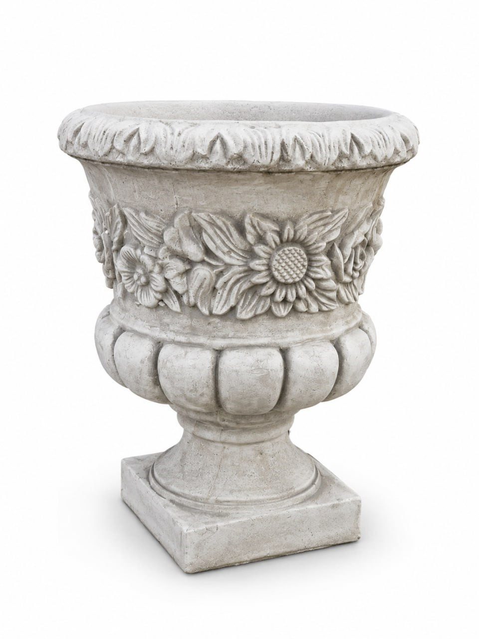 Xlmoebel Dekofigur Barocker Pflanzkübel Steinoptik Blumendekor Terrasse Deko Sofort (Einzelartikel, 1 St., 1-teilig), Hergestellt in Europa