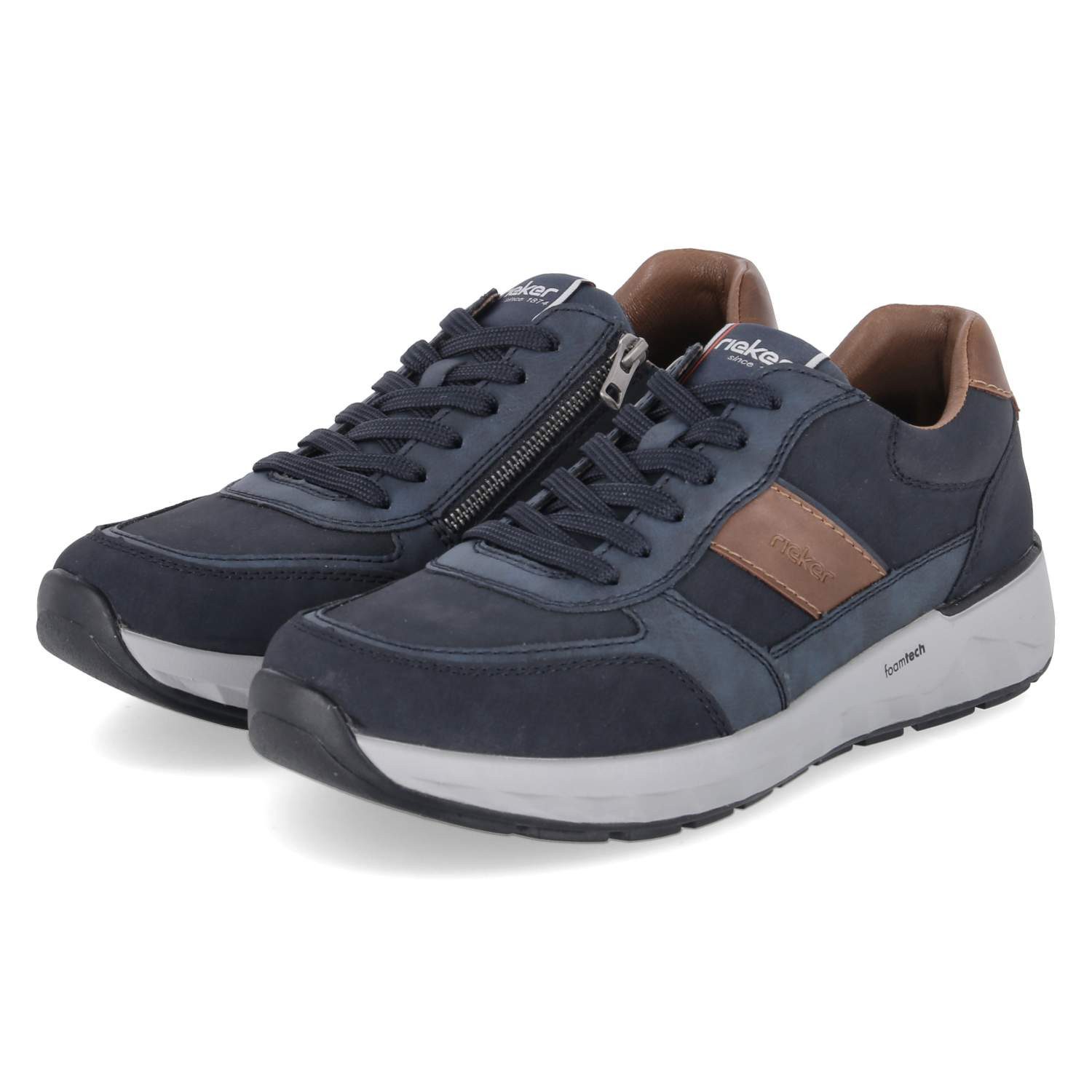 Rieker Rieker 11505-14 Herren Synthetik blue Schnürschuh