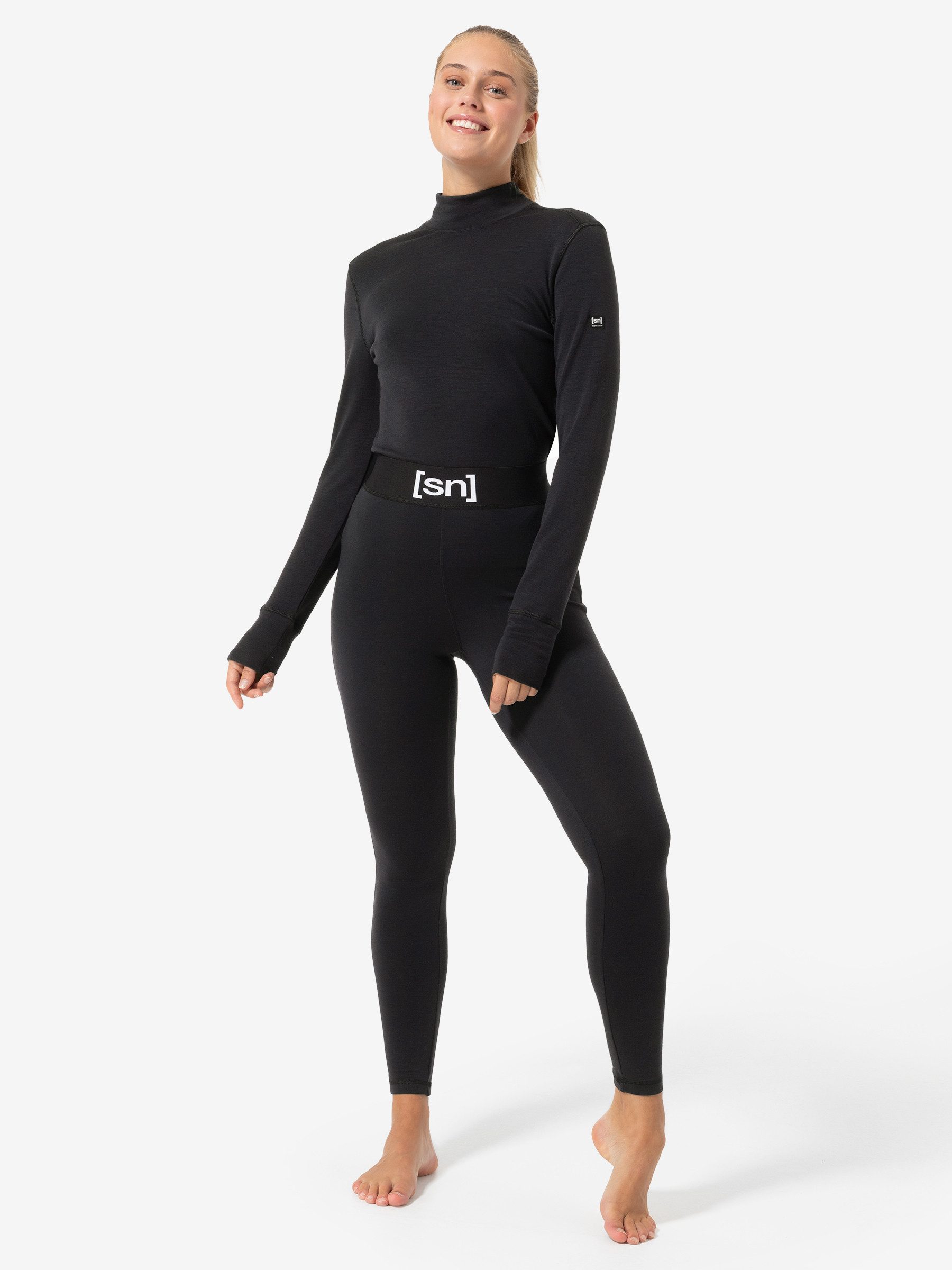 SUPER.NATURAL Thermounterhose für Damen, Merino B HOT TIGHTS extra Warm, atmungsaktiv