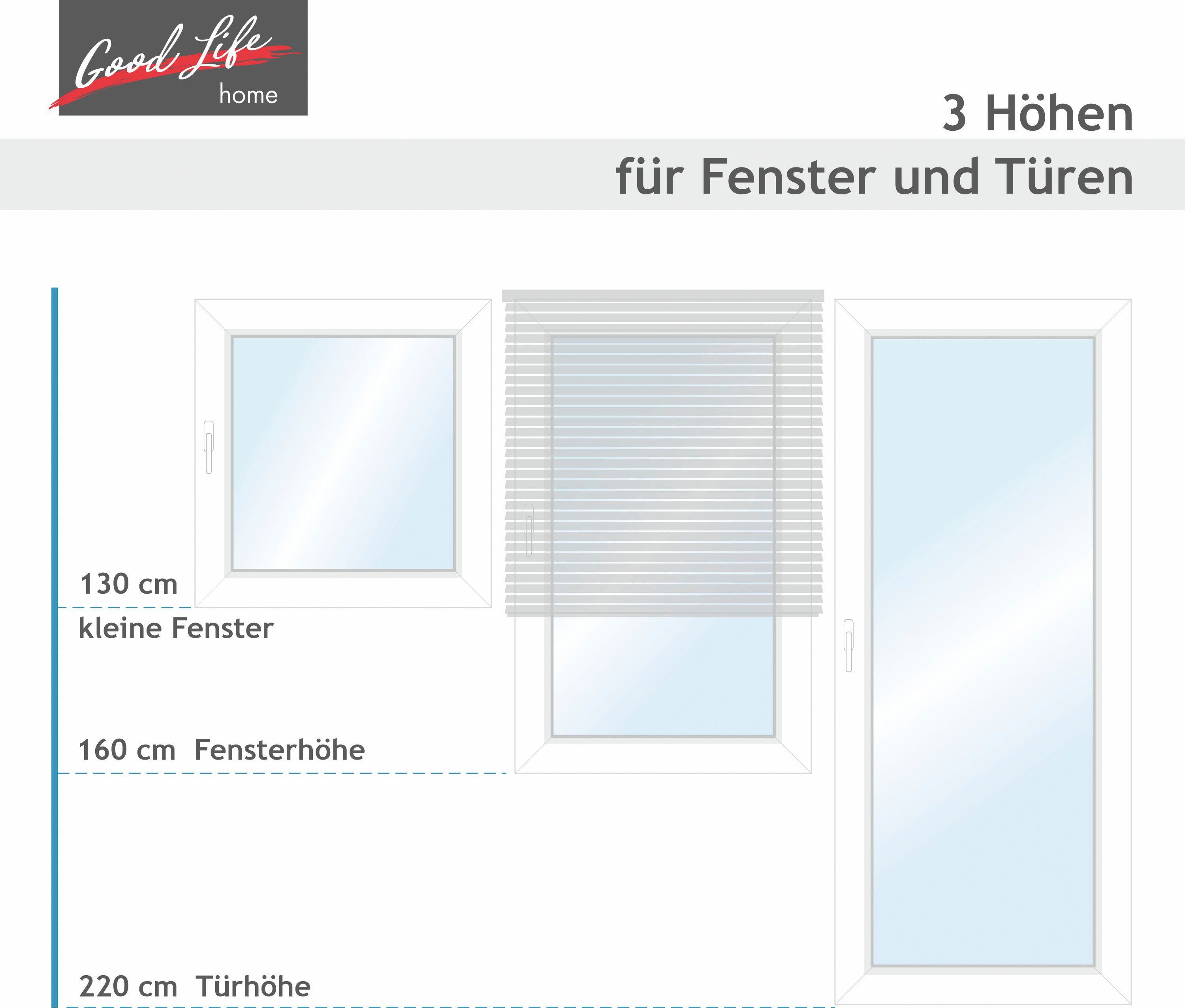 Good Life Jalousie Matti, ohne Bohren, freihängend, Klemmfix-Jalousie aus Aluminium