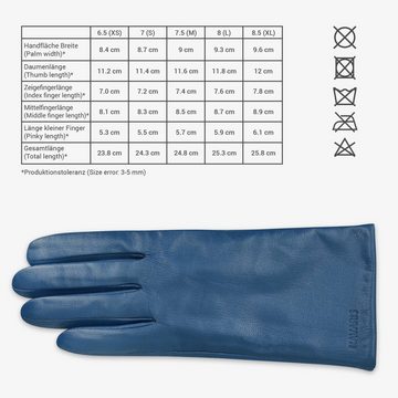 Navaris Lederhandschuhe Touchscreen Nappa Lederhandschuhe für Damen - Leder Handschuhe aus