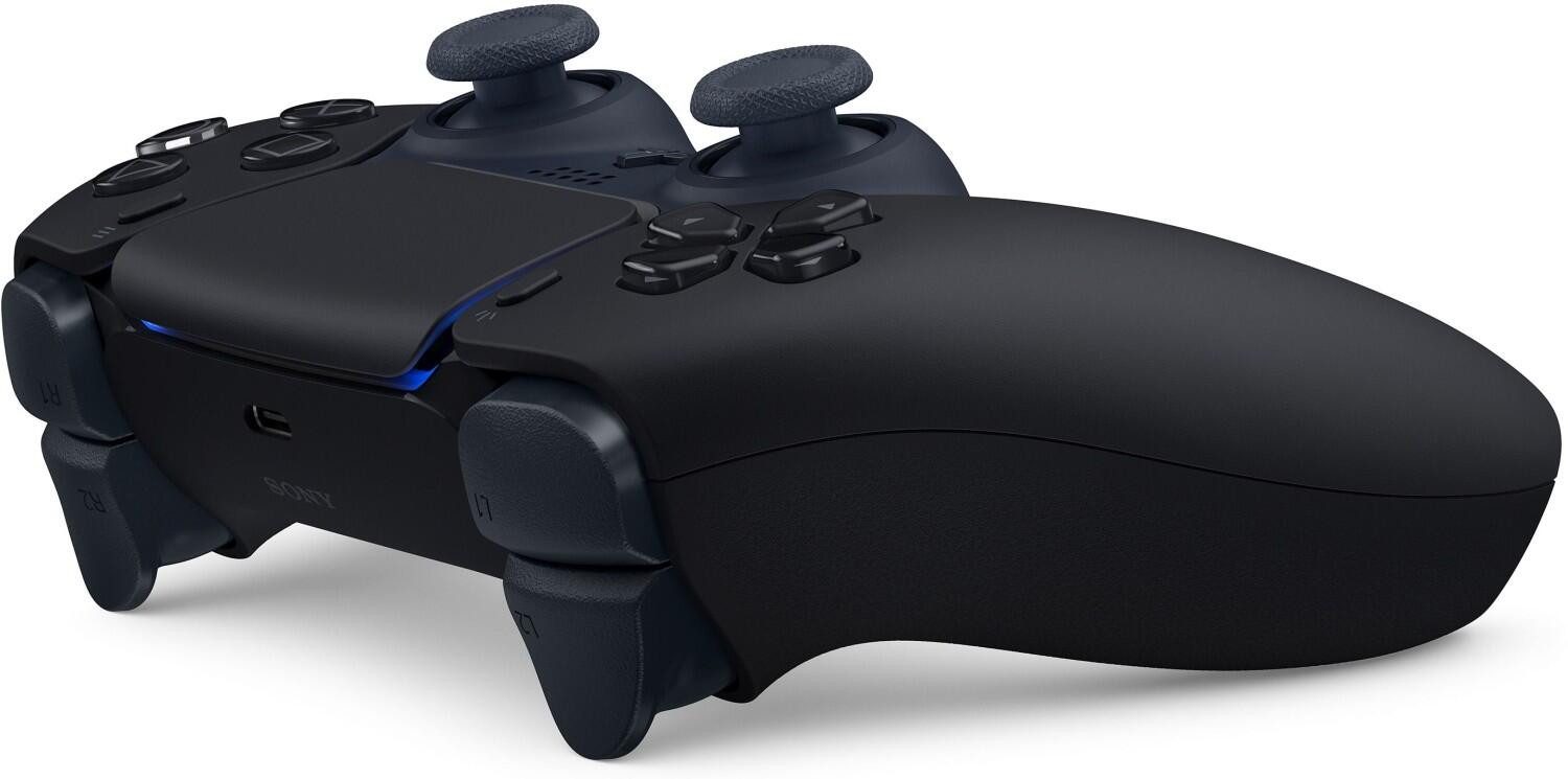 Playstation PS5 DualSense Wireless Controller Midnight Black + SA DualSense Wireless-Controller (inkl. 2x Stickabdeckung/Schutz (Farbe zufällig)