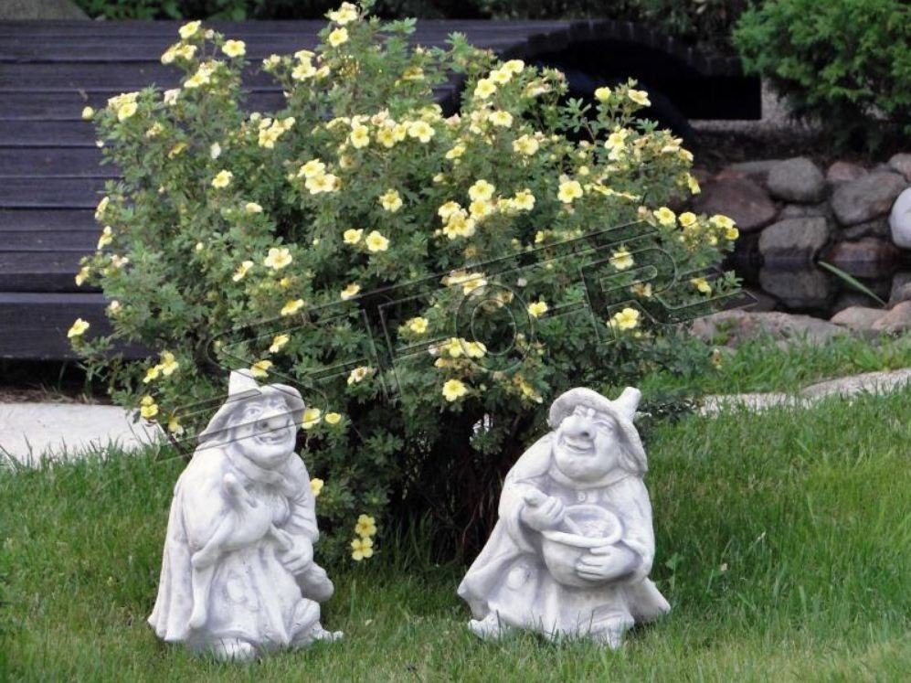 JVmoebel 30cm Skulptur Garten Design Hexe Statue Skulptur Figuren Figur Skulpturen