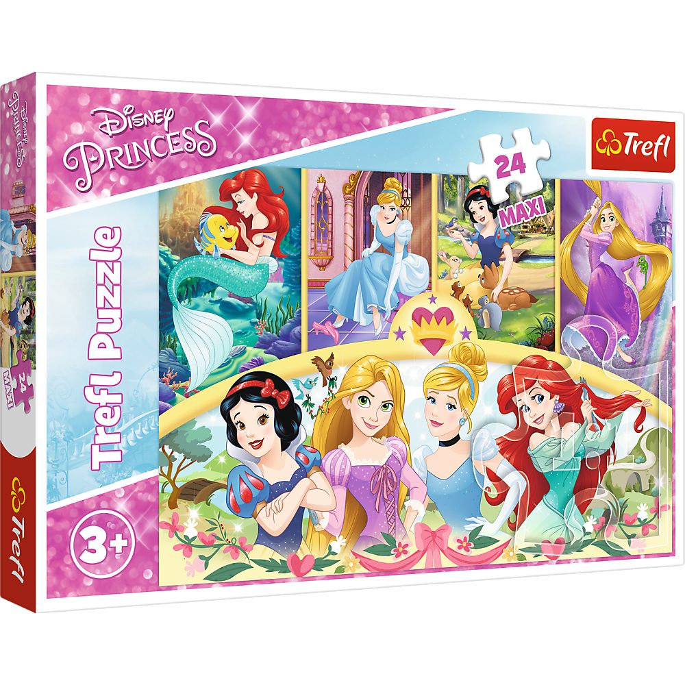 Trefl Puzzle Trefl 14294 Disney Princess 24 Teile Maxi Puzzle, Puzzleteile, Made in Europe