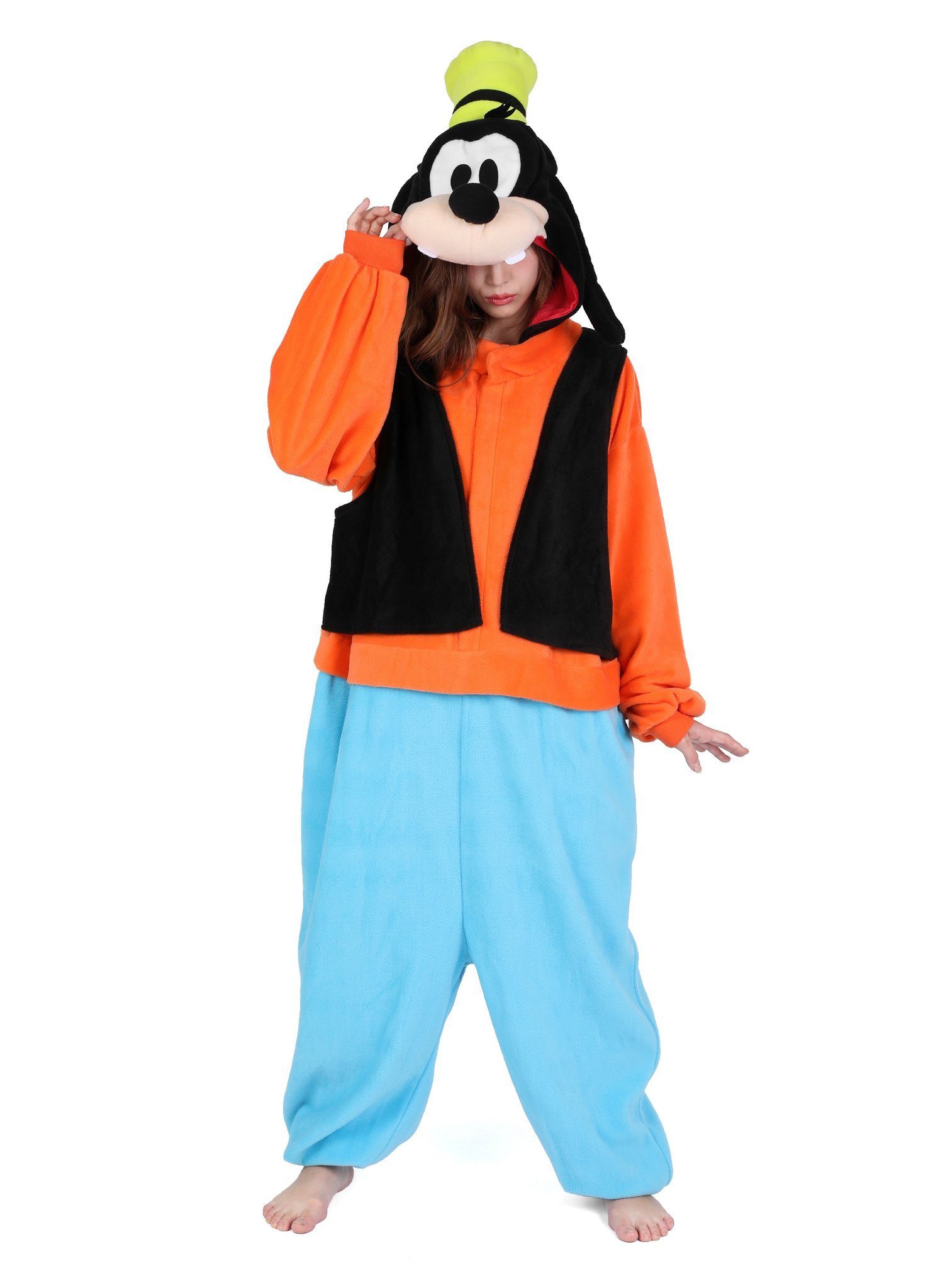 Metamorph Kostüm Goofy Kigurumi M-L Partyanzug - Karneval Fasching, Original Disney-Kostüm: kuscheliger Onesie von Sazac
