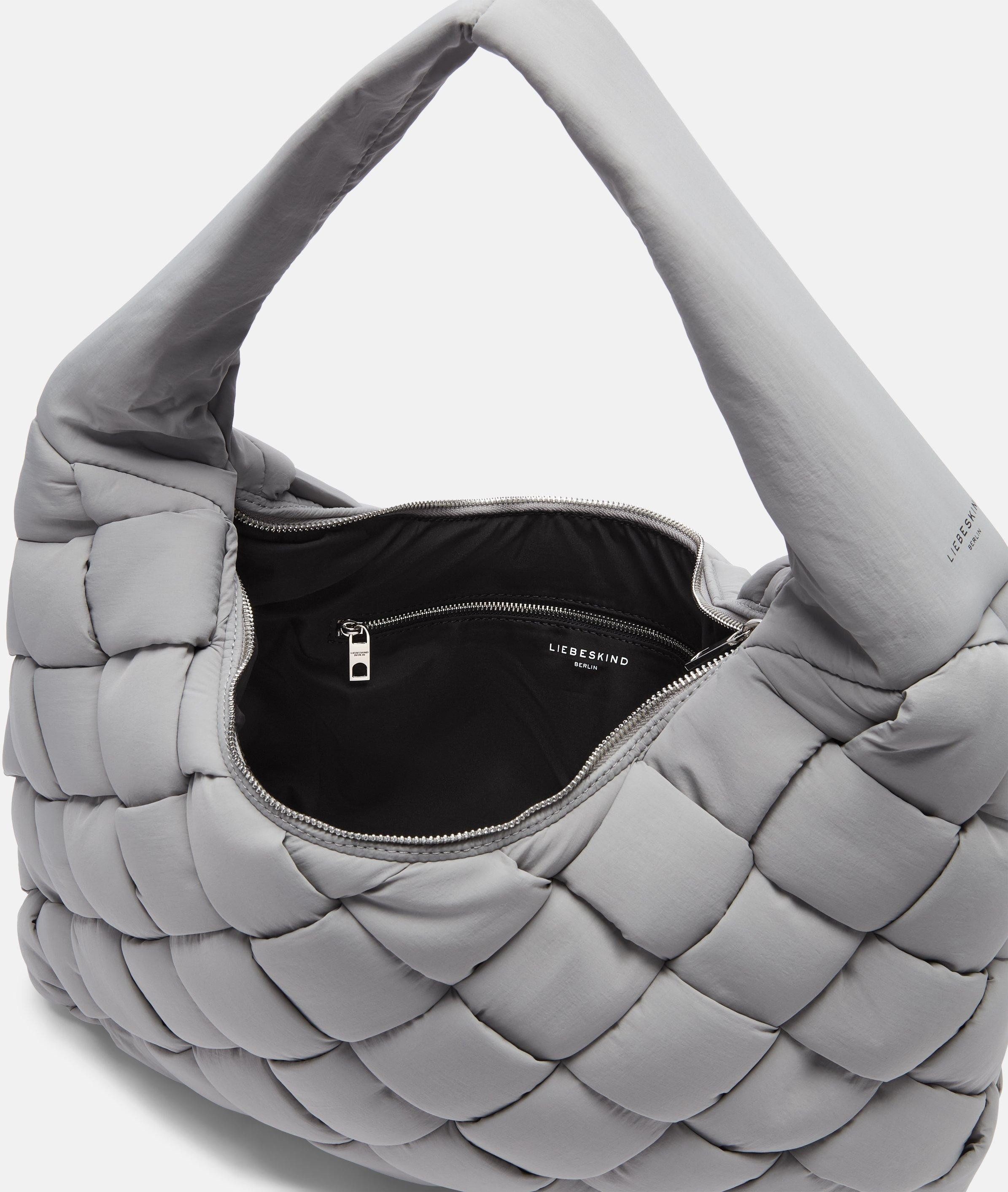 Liebeskind Berlin Schultertasche Hobo, Große Tasche aus Nylon mit wattierter Steppung