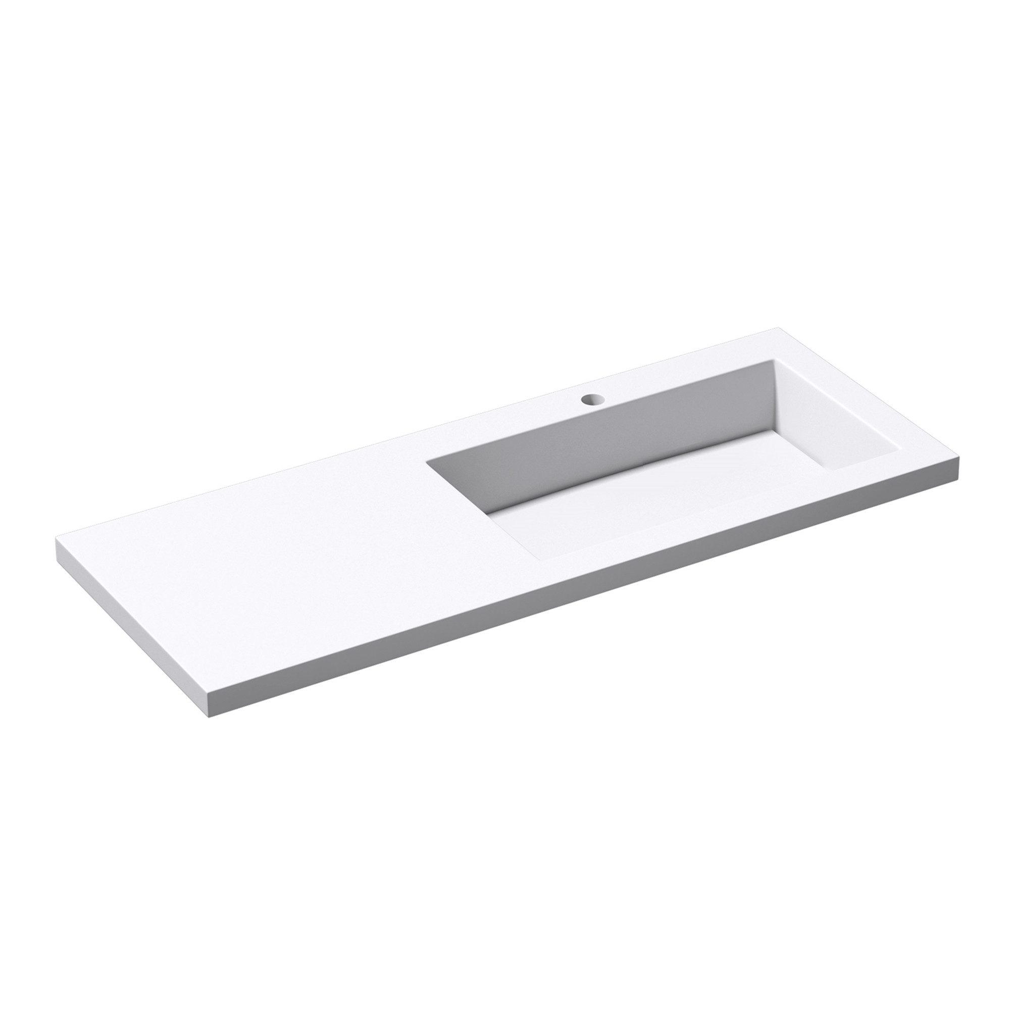 doporro Waschbecken Mineralguss Einbauwaschbecken Waschtisch eckig Waschpla günstig online kaufen