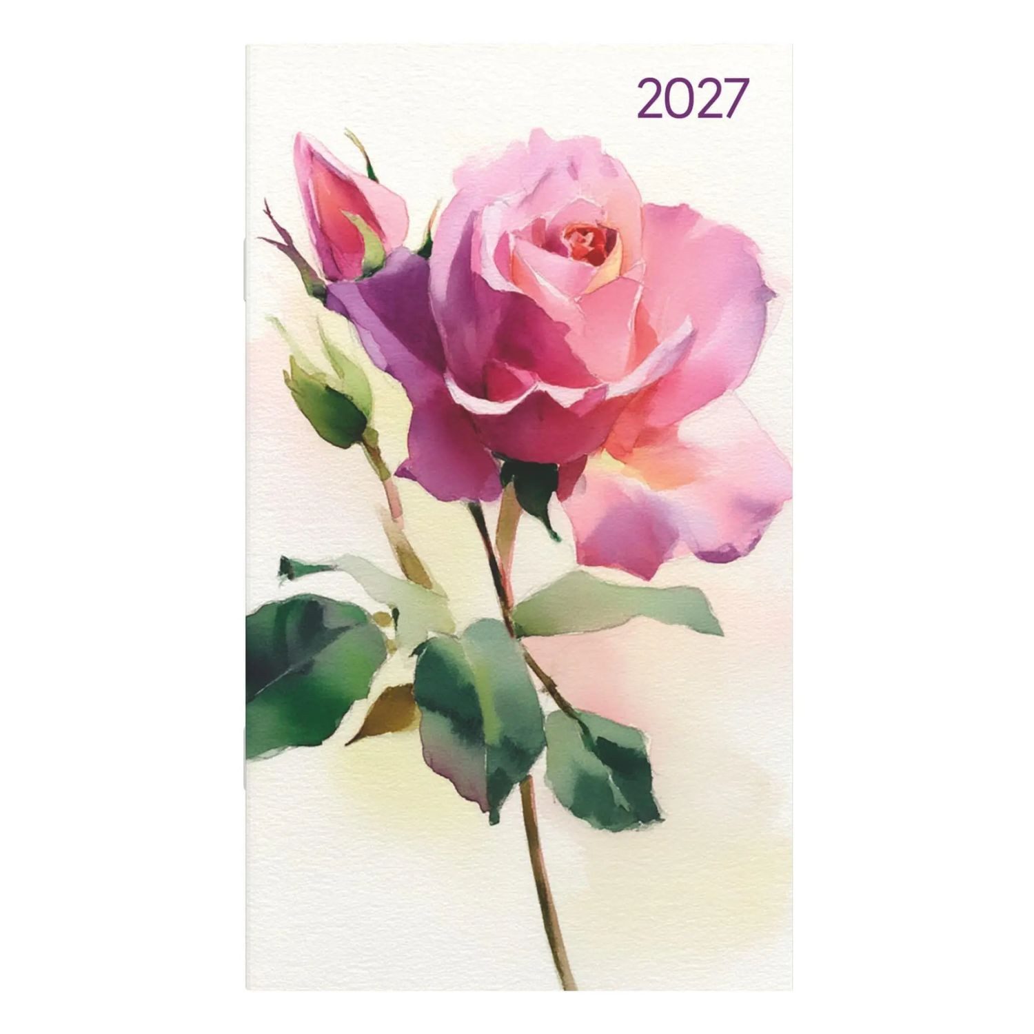 Taschenkalender Miniplaner Style Rosenblüten 2027