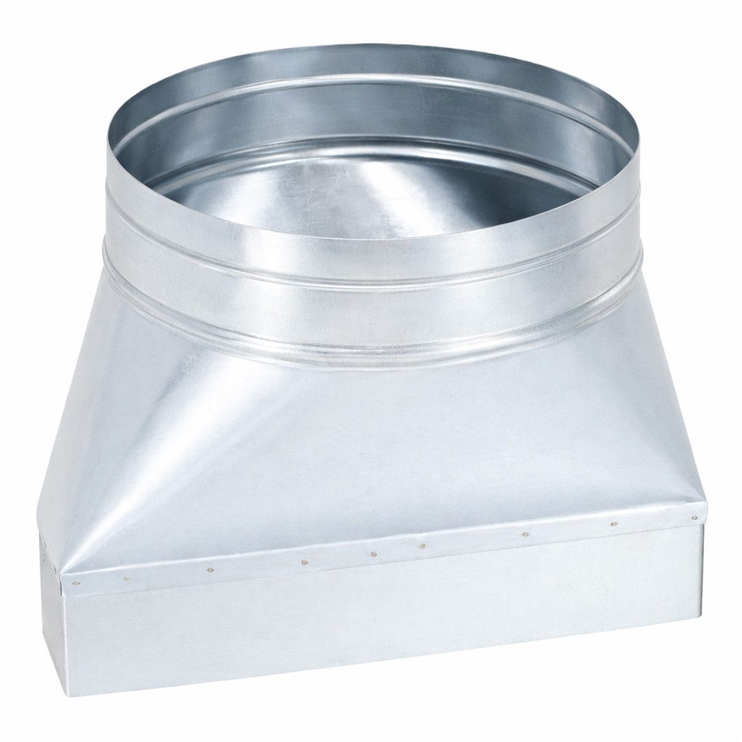 Subtiel Lüftungsschacht Flachkanal Adapter 250 x 50 mm, 25x20x16 cm