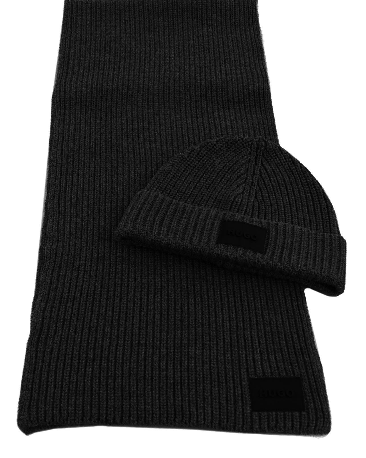 HUGO Strickmütze Set (Set, 2-St) günstig online kaufen