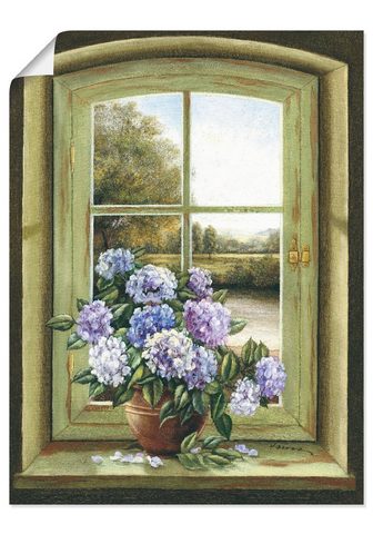 Artland Paveikslas »Hortensien ant Fenster« Ar...