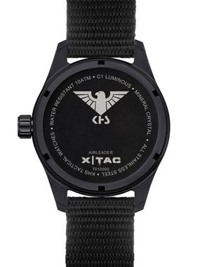 KHS Schweizer Uhr Airleader Stahl XTAC Schwarz