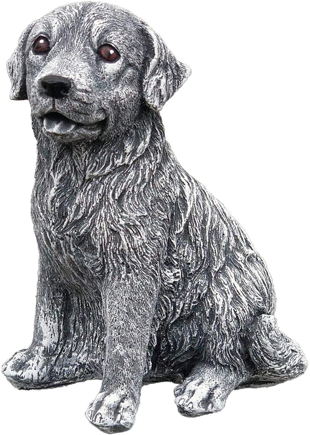 Gartenfigur Frostfeste Steinfigur Hund Retriever