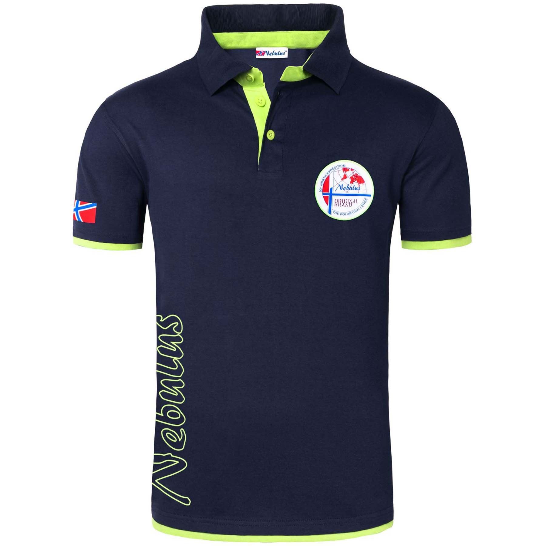 Poloshirt SHIP, P4002 - Herren, navy-lime, L