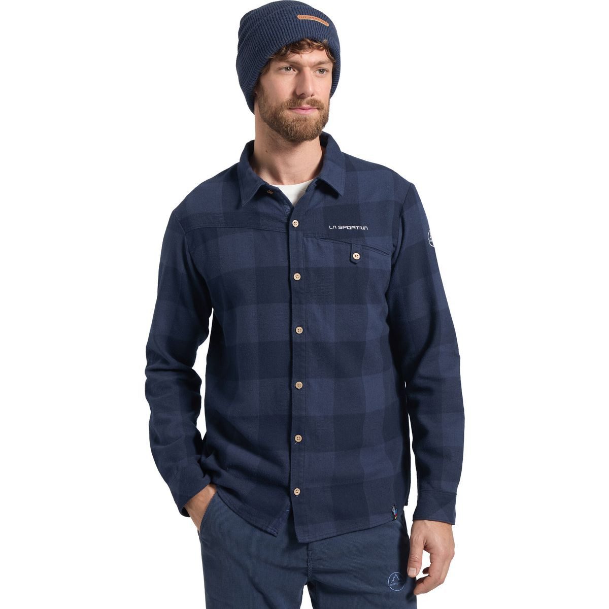 La Sportiva Outdoorbluse Rambler Flannel Shirt Men Stilvolles Flanellhemd aus Baumwoll-Polyester-Mix, ideal für Klettern