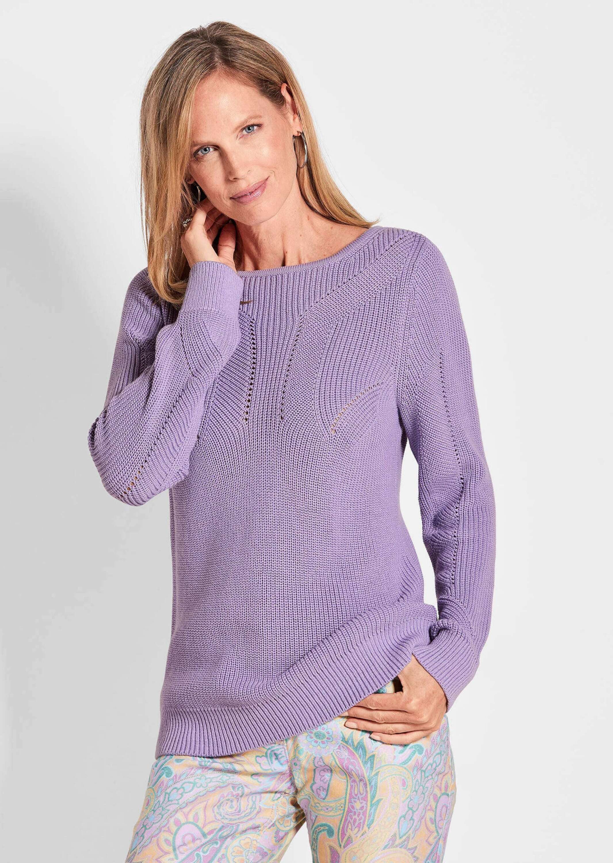 GOLDNER Strickpullover Eleganter Rippenstrick mit U-Boot-Ausschnitt Stilvol günstig online kaufen