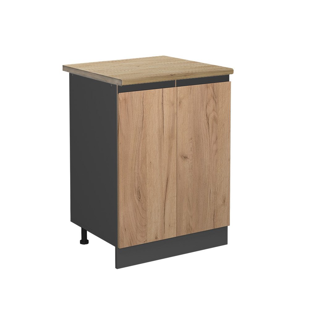 Vicco Unterschrank R-Line, Goldkraft Eiche/Anthrazit, 60 günstig online kaufen