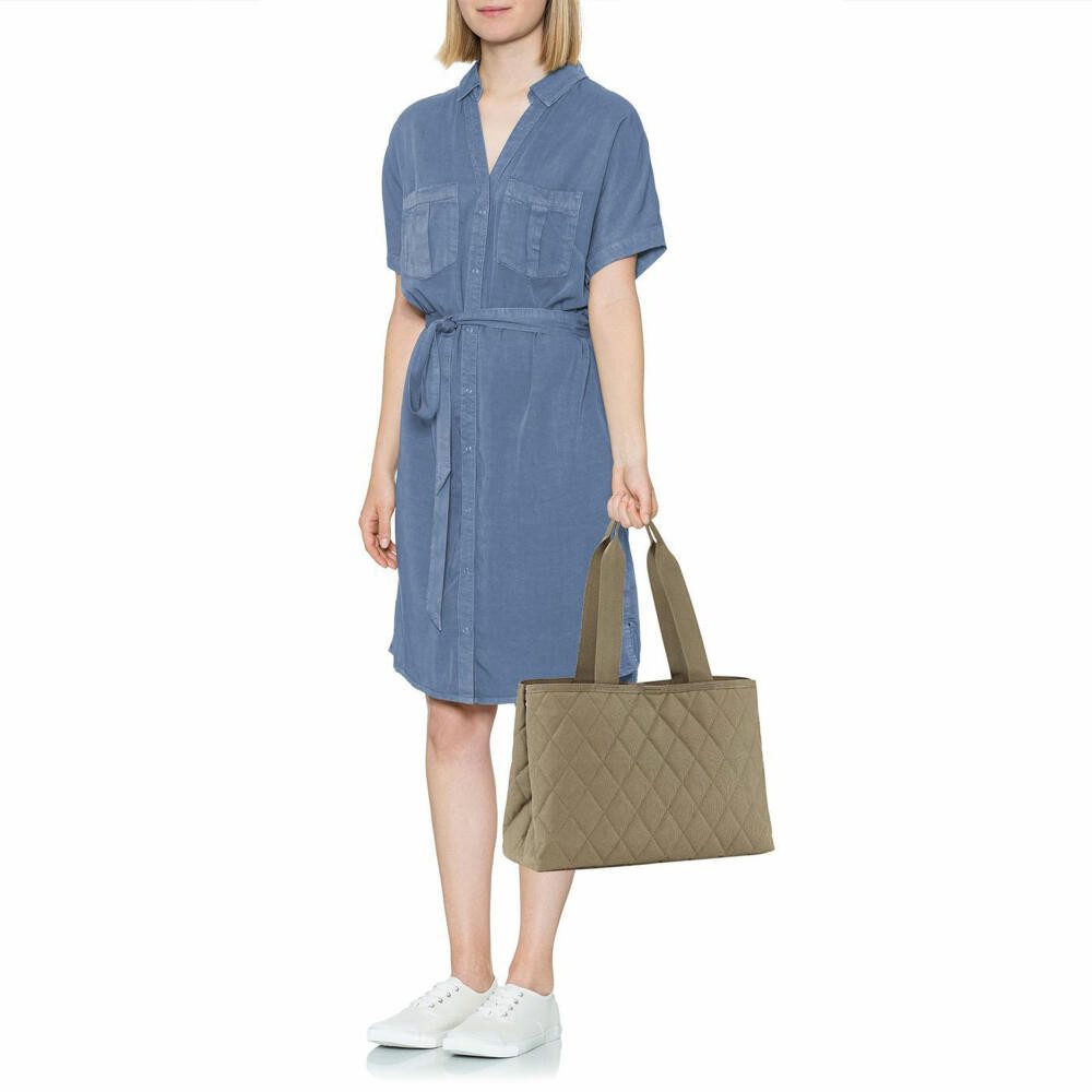 REISENTHEL® Shopper classic shopper L Rhombus Olive