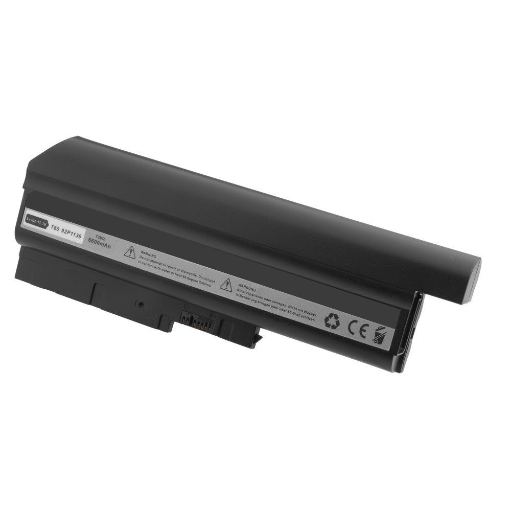 GOLDBATT Akku für IBM Lenovo ThinkPad T60 T61 R60 R60e 40Y6797 40Y6799 Laptop-Akku Ersatzlieferung 6600 mAh (10,8 V, 1 St), Erstklassige Markenzellen I 100% kompatibel I Hohe Sicherheit durch integrierten Hitze- und Überladeschutz