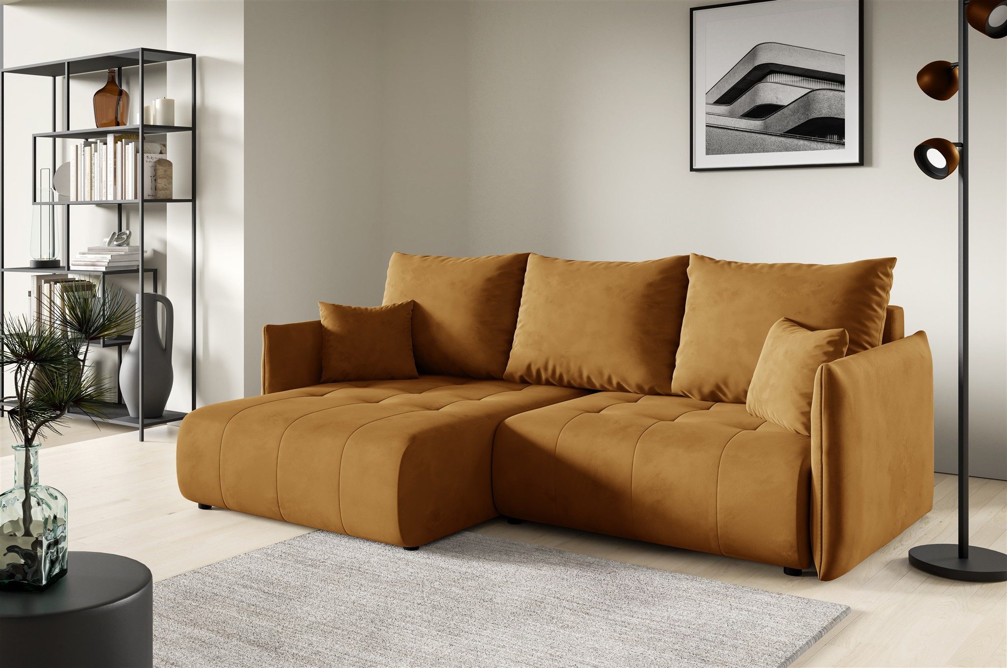 Fun Möbel Ecksofa Schlafsofa Sofa CANIO günstig online kaufen