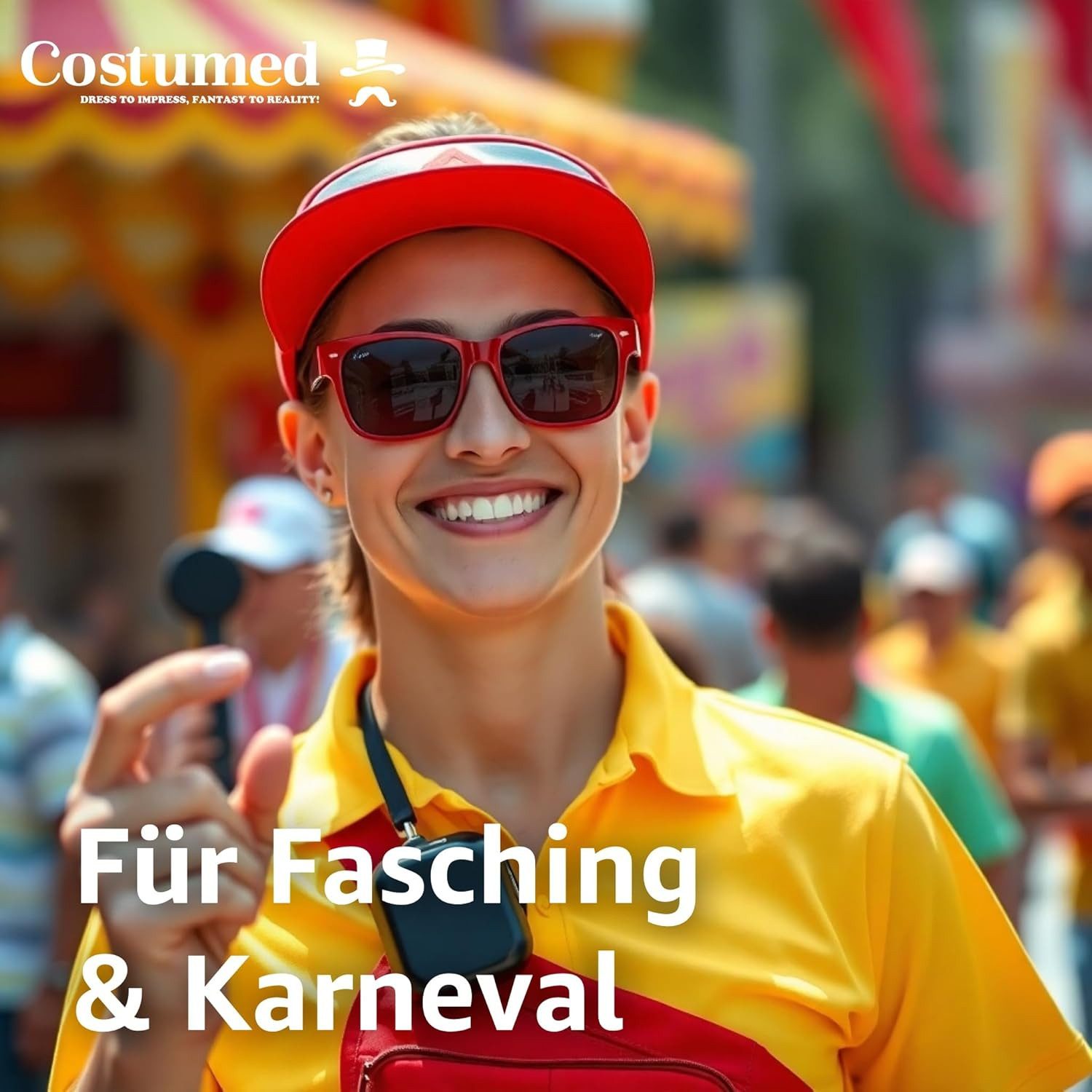 Costumed Kostüm Rettungsschwimmer Set – Auffällige Kostüm-Accessoires für Fasching