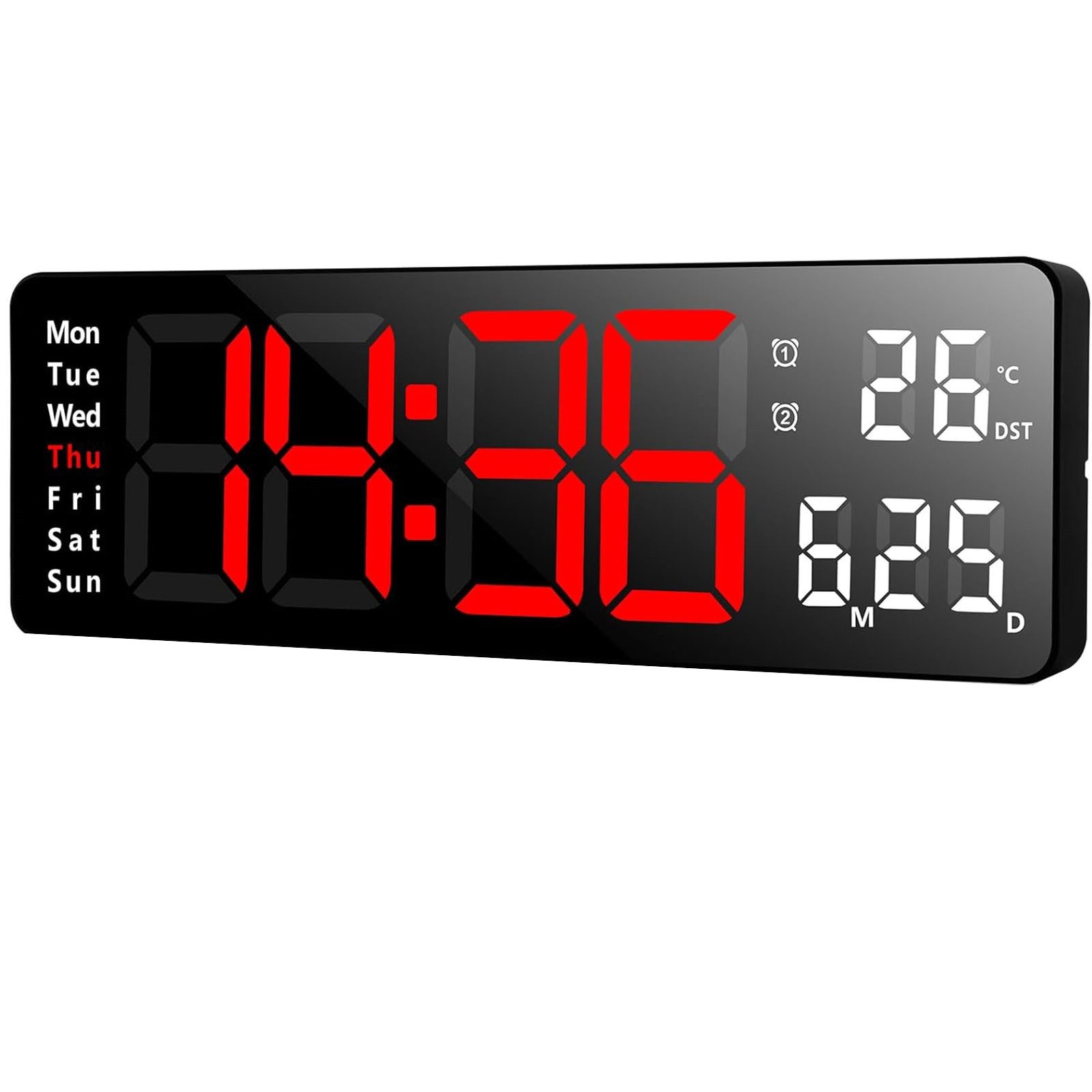 MODFU Wanduhr 13 Zoll LED Digitale günstig online kaufen