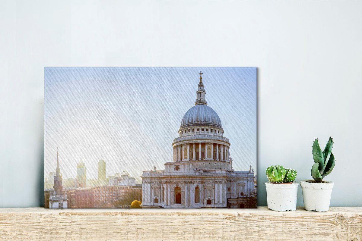 Paul's der Wandbild in St. Leinwandbild über Wanddeko, cm OneMillionCanvasses® 30x20 Himmel (1 Klarer Leinwandbilder, Aufhängefertig, London, St), Cathedral