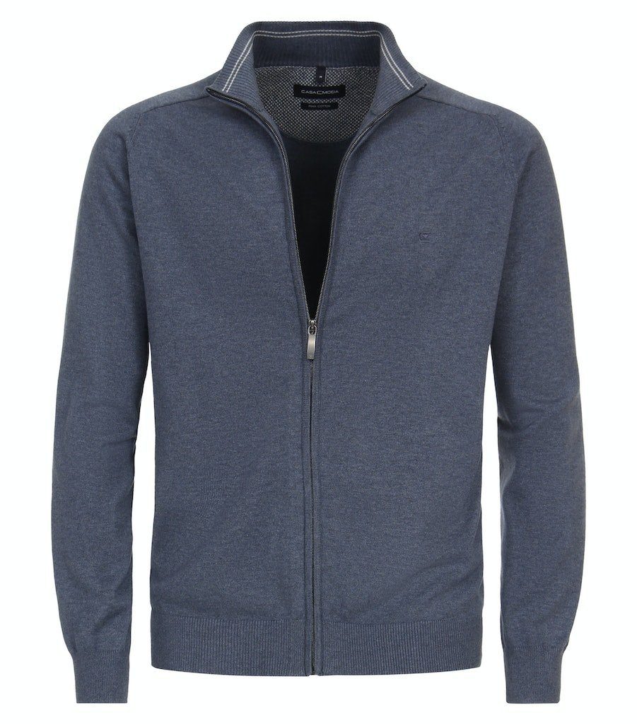 CASAMODA Strickjacke 004450 Pima-Baumwolle Stehkragen Normale günstig online kaufen