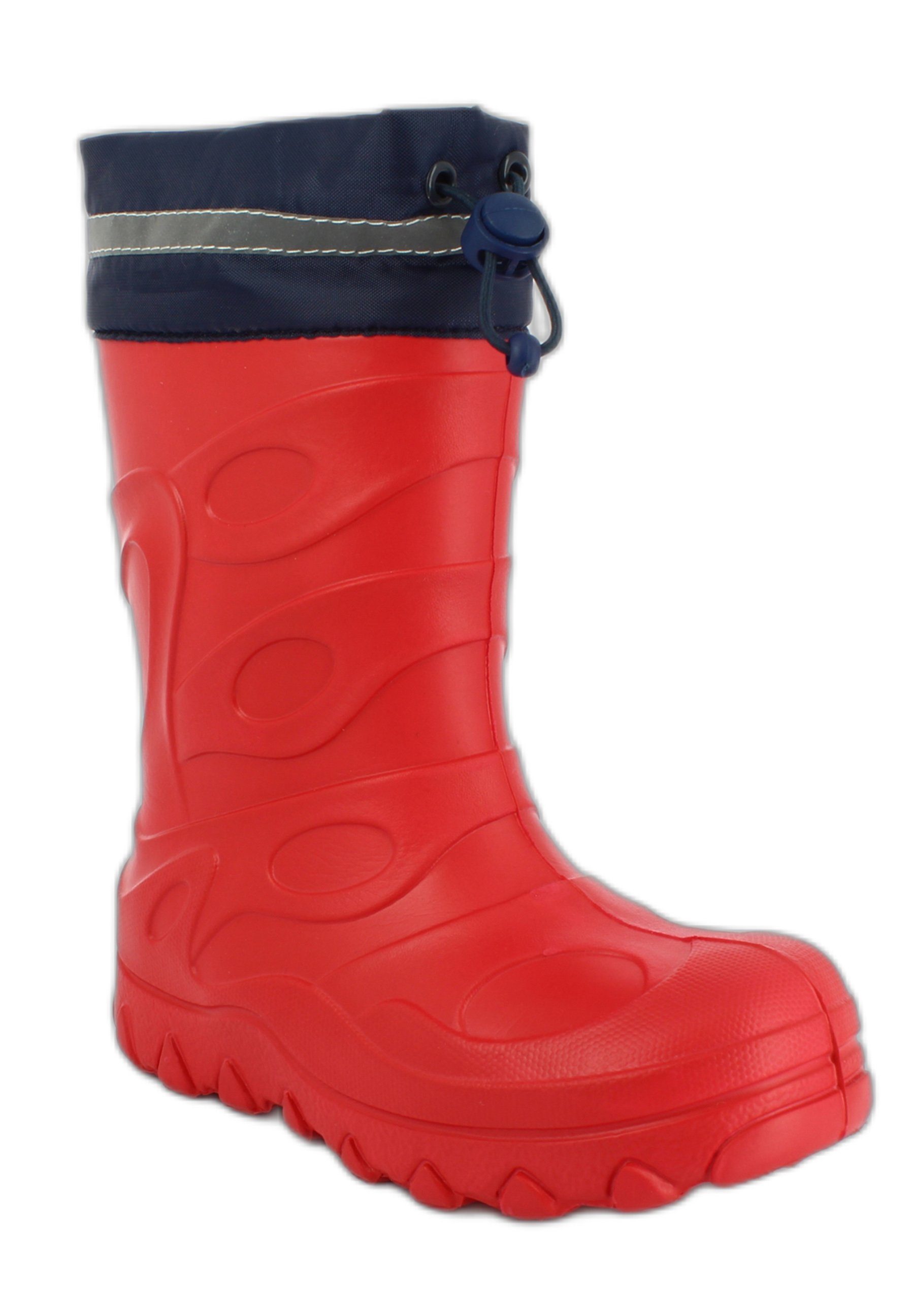 Beck Regenstiefel Basic  mit Warmfutter -  super leicht Gummistiefel (für Mädchen und Jungs, für warme Füße bei Nässe und Kälte) wasserdicht, sehr kuscheliges Warmfutter
