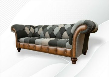 JVmoebel Chesterfield-Sofa, Chesterfield Mehrfarbig 3 Sitzer Sofa Dreisitzer Design Couchen